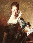 Jean-Honore Fragonard Portrait of a Singer oil painting artist